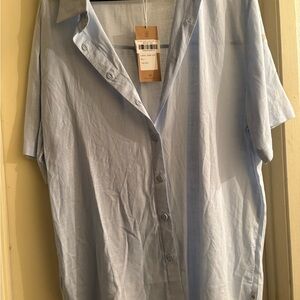 Light Blue woman skirt set